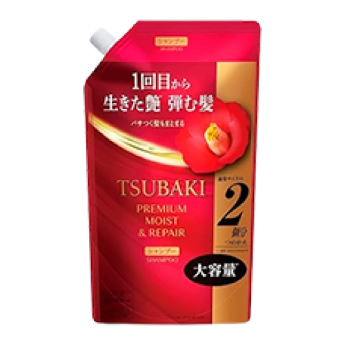 Премиум сыныпты ылғалдандырғыш сусабын "Tsubaki Premium Moist Shampoo", 600 мл (Қайталама қаптама)