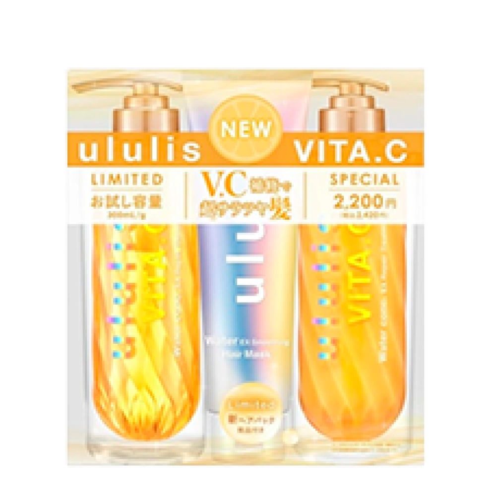 Восстанавливающий набор для волос (шампунь + тритмент + маска) "ululis Vita-C Water Conk EX Repair"