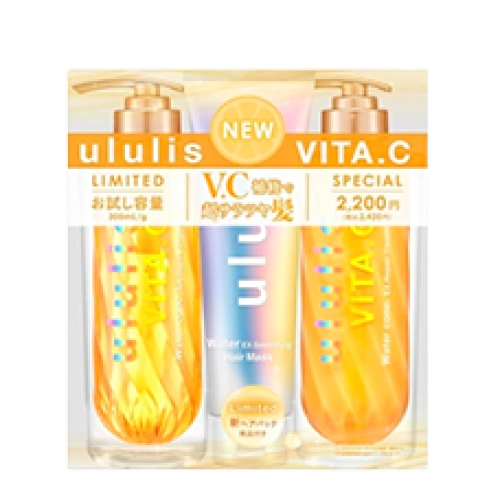 Восстанавливающий набор для волос (шампунь + тритмент + маска) "ululis Vita-C Water Conk EX Repair"