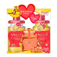 Набор (шампунь + тритмент + пробники)  "Winnie the Pooh - Creamy EX Damage Repair" 450 мл. + 450 мл. + 10 мл. + 8 мл. + 10 мл. + 3 мл. 