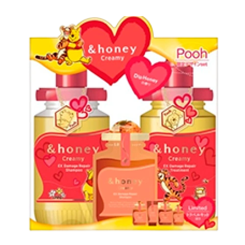 Жиынтық (шампунь + тритмент + сынамалар) "Winnie the Pooh - Creamy EX Damage Repair" 450 мл. + 450 мл. + 10 мл. + 8 мл. + 10 мл. + 3 мл.