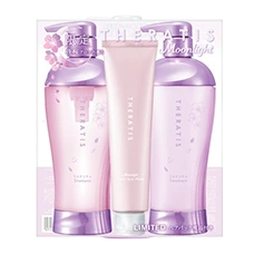 Набор для ночного ухода  (шампунь + тритмент + маска) "THERATIS Moonlight Sakura" 435 мл. + 435 мл. + 130 мл.