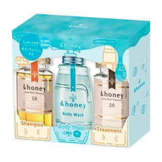 Набор (шампунь + тритмент + гель для душа) "Deep Moist", 440 мл + 445 гр. + 500 мл.