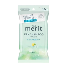 Сухой шампунь-салфетки "Merit - для чувствительной кожи", 12 шт.