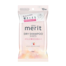 Сухой шампунь-салфетки  "Merit - гладкие и послушные волосы", 12 шт.