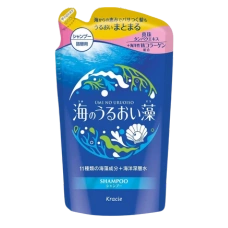 Увлажняющий шампунь 11 морских водорослей + морская вода + коллаген "Umi No Urioi Sou", 400 мл. (Сменный блок)