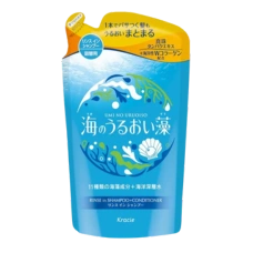 Увлажняющий шампунь+кондиционер 11 морских водорослей + морская вода + коллаген "Umi No Urioi Sou", 380 мл (Сменный блок)
