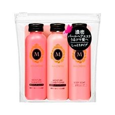 Набор (шампунь + кондиционер + гель для душа) "Ma Cherie Travel Set EX," 50 мл. + 50 мл. + 50 мл.