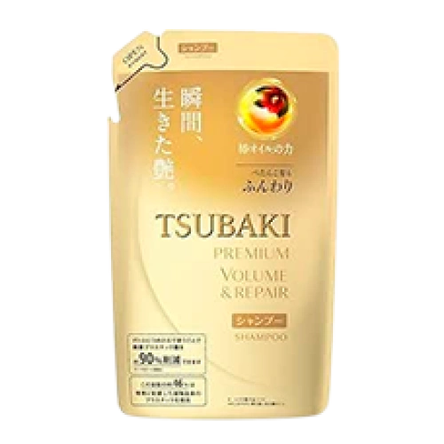 Зақымдалған шашқа арналған қалпына келтіретін сусабын «Tsubaki Premium Repair Shampoo», 330 мл (Қосалқы блок)