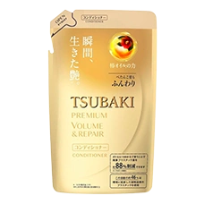 Восстанавливающий кондиционер премиум класса для поврежденных волос "Tsubaki Premium Repair Conditioner", 330 мл. (Сменный блок)