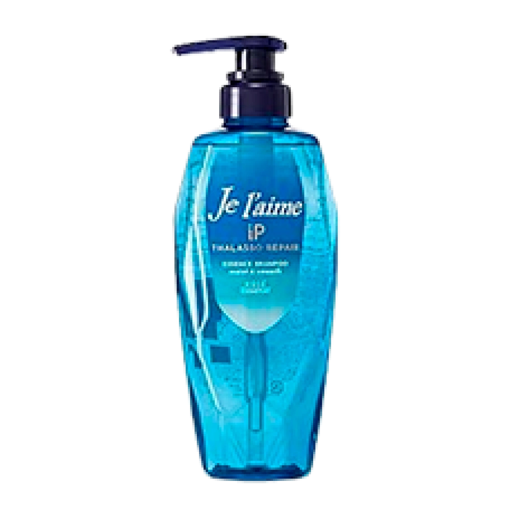Восстанавливающая сыворотка-шампунь без силикона с iP-коллагеном  "Je Laime Thalasso Repair Essence Shampoo Moist & Smooth", 480 мл