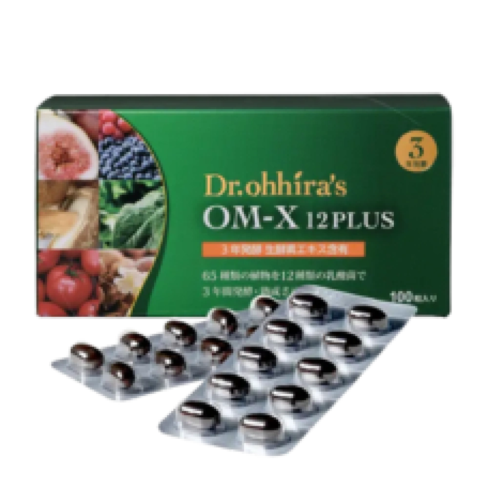 OM-X 12 PLUS — ферментированная пищевая добавка с лактобактериями, 100 капсул