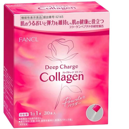 Коллагеновый порошок для увлажнённости и упругости кожи «Deep Charge Collagen Powder» FANCL, 30 саше × 3,4 г