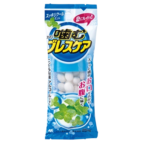Жевательные мармеладки для свежего дыхания «Kamu Breath Care Sukkiri Cool Mint» Kobayashi, 25 шт.