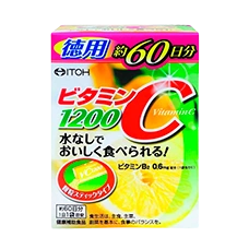 Витамин С (1200 мг.) + Витамин В2 (0,6 мг.) в стиках, (2 г. x 60 саше)