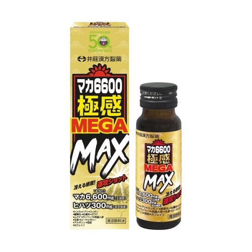 Мака мен кофеин қосылған сергітетін сусын «Maca 6600 MEGA MAX» ITOH, 50 мл