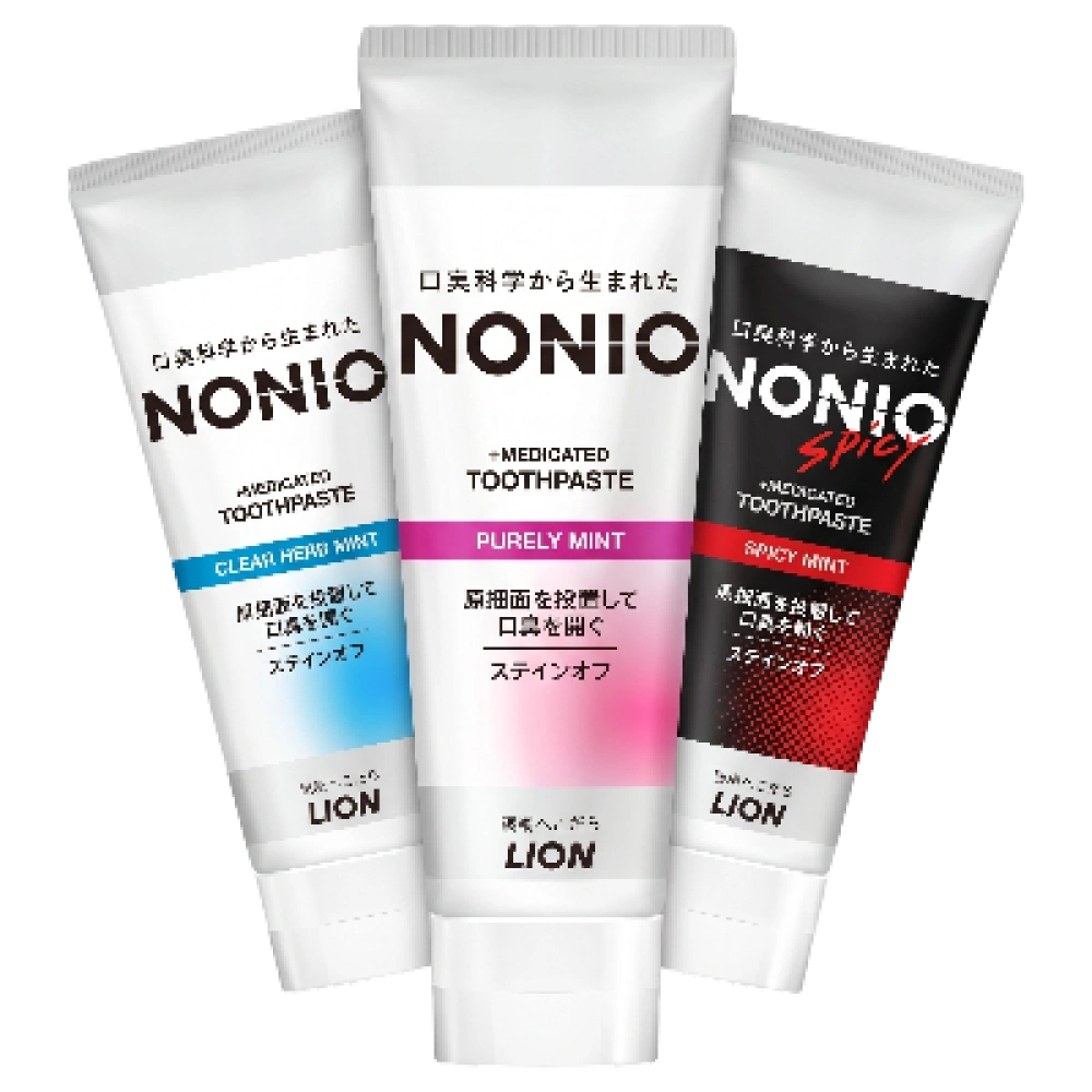 Лечебная отбеливающая зубная паста против запаха изо рта  "NONIO", 130 гр.