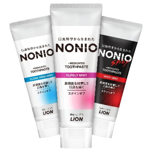 Ауыздан шығатын жағымсыз иіске қарсы ағартатын әсері бар LION NONIO тіс пастасы, 130 г