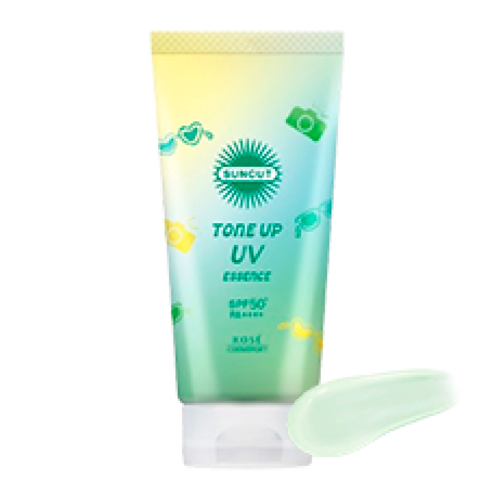 Солнцезащитная эссенция с выравниванием тона SUNCUT Tone Up UV Essence Mint Green, SPF50+ PA++++, 80 г