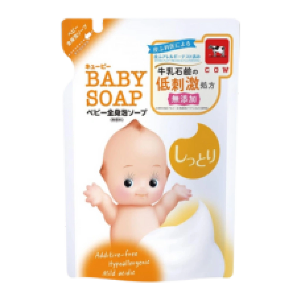 Гипоаллергенное детское пенное для мытья головы и тела "Kewpie", 350 мл (Сменный блок)