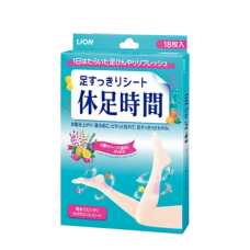Охлаждающая гелевая подушечка от усталости ног "Kyusoku Jikan" с запахом лаванды и розмарина, 18 шт.