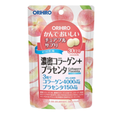 Жевательные витамины со вкусом персика "Chewable Supplements - Коллаген + Плацента", 90 таб. (на 30 дней)