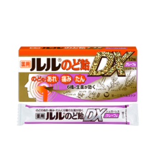 Леденцы без сахара от кашля и боли в горле со вкусом винограда "Lulu Troche Lozenges DX", 12 шт.