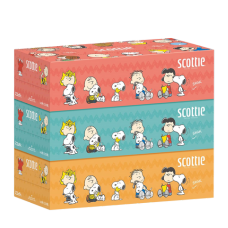 Cалфетки "Scottie Tissue Snoopy", 220 пар (440 листов ) x 3 шт.