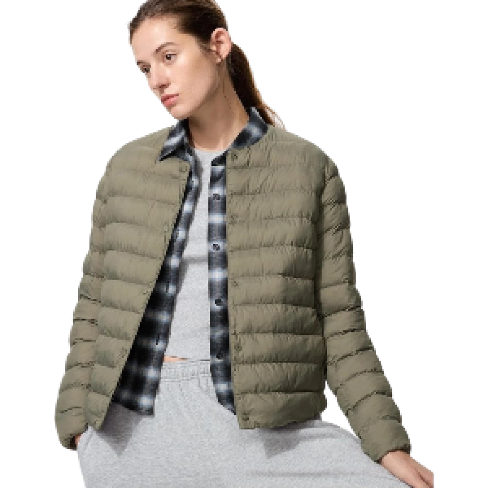 Компактная женская куртка "Puff Tech" Compact Jacket, Olive (Оливковый).