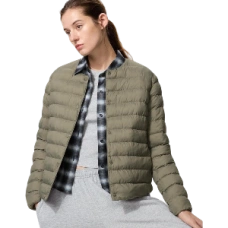 Компактная женская куртка "Puff Tech" Compact Jacket, Olive (Оливковый).