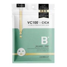 Тканевая маска для сухой кожи лица "Sheet Mask VC100 x CICA", 7 шт.