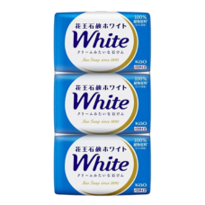 Кремообразное мыло с кокосовым молоком и скваленом "White", 130 гр х 3 шт.