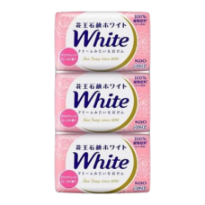 Кремообразное мыло с кокосовым молоком и скваленом "White", 130 гр х 3 шт.