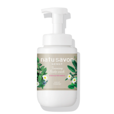 Пенное мыло для тела с интенсивно увлажняющим эффектом "Natu Savon - White & Rich Moist", 450 мл.