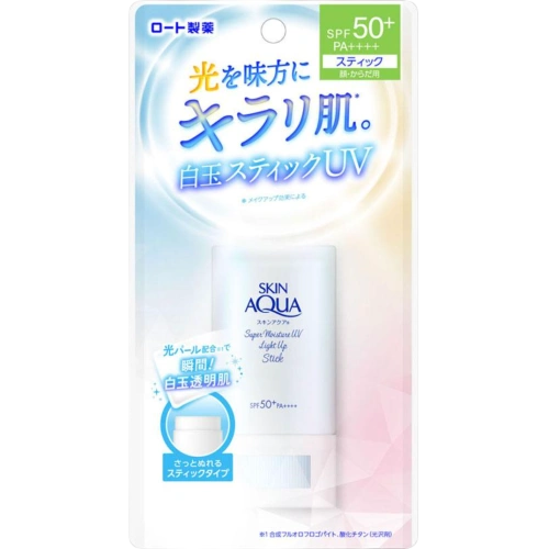 Күннен қорғайтын және ылғалдандыратын стик "Skin Aqua - Super Moisture UV Light Up Stick", 19 г.