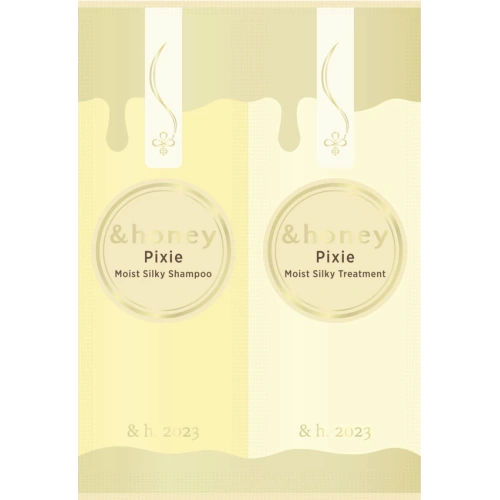 Сынама үлгісі сусабын + тритмент "Pixie Moist Silky" ылғалдандыру және қалпына келтіру үшін, 10 г + 10 г.