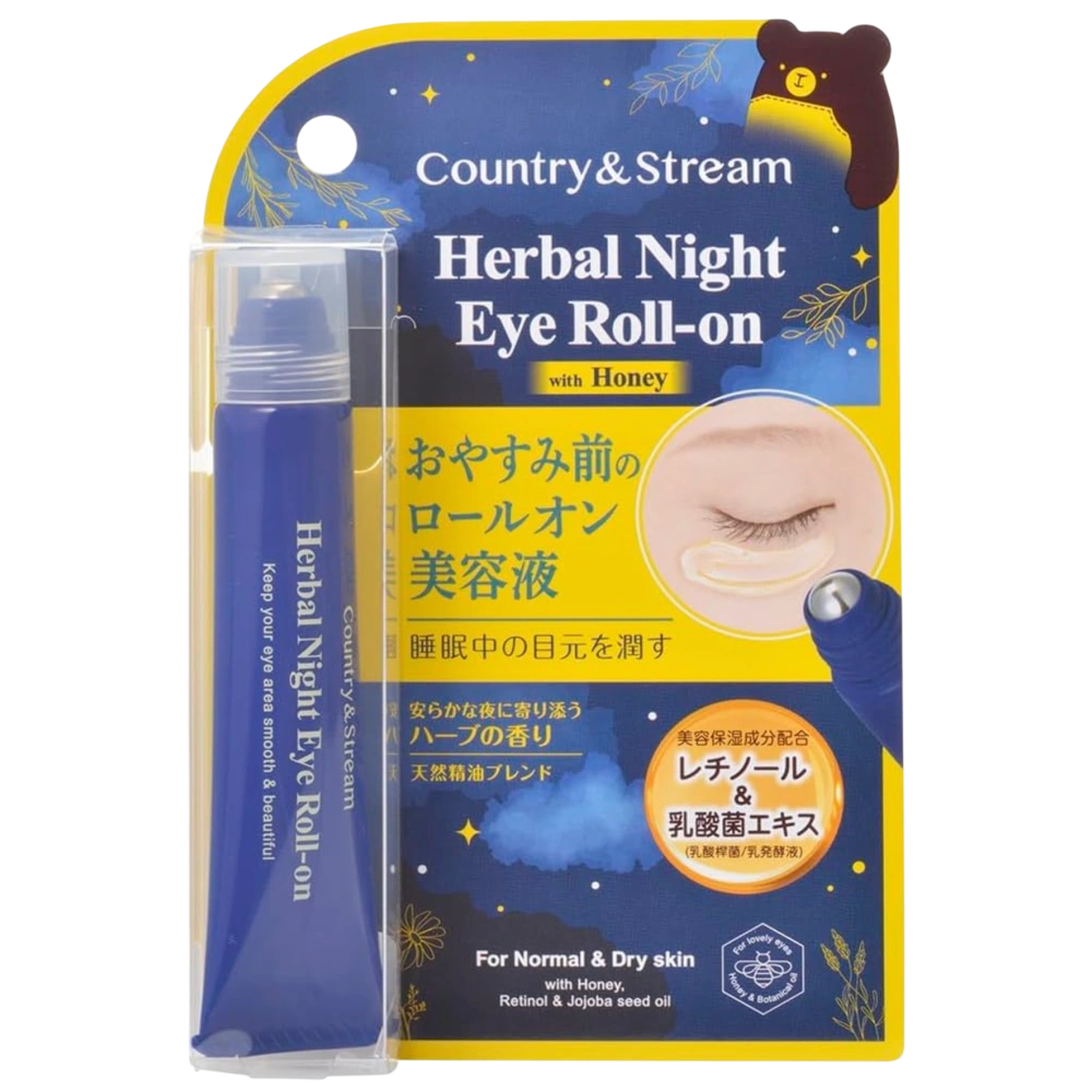 Роликовая сыворотка для кожи вокруг глаз с ретинолом и лактобактериями "Herbal Night Eye Roll-on", 15 мл