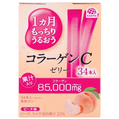 Коллагеновое желе со вкусом персика "Collagen C Jelly", 34 стика
