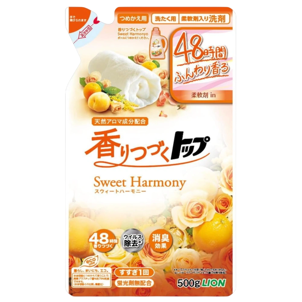 Жидкий порошок с кондиционером (фруктово-цветочный аромат) "Sweet Harmony",, 500 гр (Сменный блок)